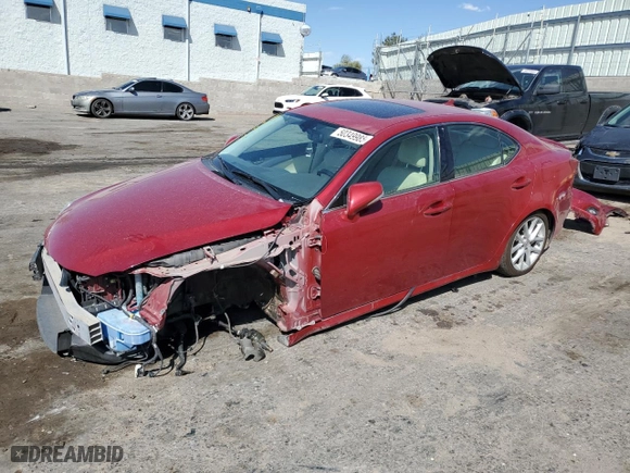 2013 Lexus IS 250 with VIN JTHCF5C20D5063323, listed as a Copart auction lot 50349985 with 92,610 mi miles and Salvage Title. Bid and sale history available at carsss.com. Image 1.
