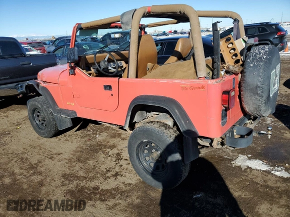 1995 Jeep Wrangler S with VIN 1J4FY19P4SP242383, listed as a Copart auction lot 41676685 with 189,527 mi miles and Salvage Title. Bid and sale history available at carsss.com. Image 2.