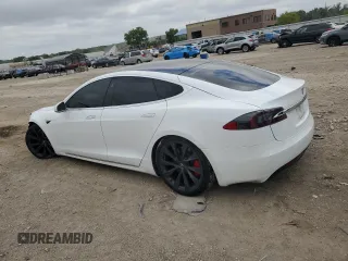 2020 Tesla Model S Long Range with VIN 5YJSA1E2XLF403088, listed as a Copart auction lot 64662604 with Not Provided miles and Salvage Title. Bid and sale history available at DreamBid. Image 2.