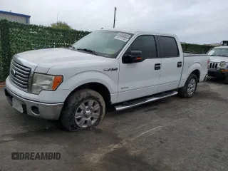 2012 Ford F-150 XL with VIN 1FTFW1CT0CFA02143, listed as a Copart auction lot 44970104 with 151,473 mi miles and Clean Title. Bid and sale history available at carsss.com. Image 1.
