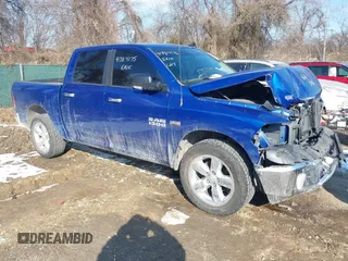 2015 Ram 1500 Big Horn with VIN 3C6RR7LT3FG711733, listed as a IAAI auction lot 41384175 with 124,677 mi miles. Bid and sale history available at carsss.com. Image 1.