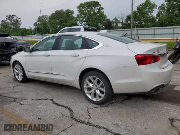 2017 Chevrolet Impala Premier with VIN 1G1145S39HU200966, listed as a Copart auction lot 57333045 with 86,301 mi miles and Salvage title. Bid and sale history available at DreamBid. Image 2.