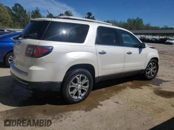2014 GMC Acadia SLT z VIN 1GKKRSKD0EJ131557, wystawiony jako Copart lot #49689394 z przebiegiem Nie podano mil oraz Szkoda całkowita • Salvage title. Historia ofert i sprzedaży dostępna na DreamBid. Obrazek 3.