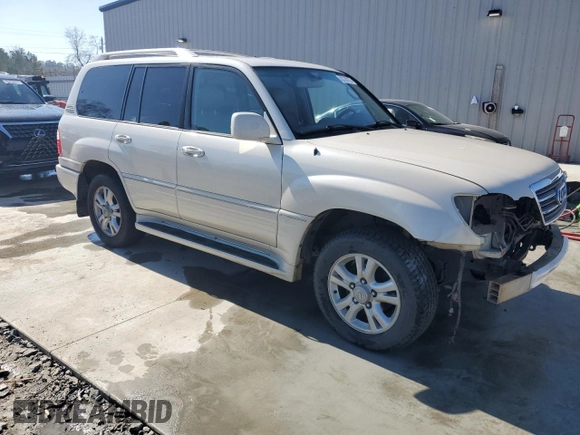 2004 Lexus LX 470 z VIN JTJHT00W743547721, wystawiony jako Copart lot #43739705 z przebiegiem 231 378 mil mil oraz Szkoda całkowita • Salvage title. Historia ofert i sprzedaży dostępna na DreamBid. Obrazek 4.