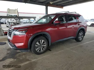 2024 Nissan Pathfinder SL with VIN 5N1DR3CAXRC206771, listed as a Copart auction lot 48818065 with 21,339 mi miles and Salvage Title. Bid and sale history available at carsss.com. Image 1.