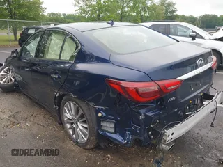 2024 Infiniti Q50 Luxe with VIN JN1EV7BR7RM631669, listed as a IAAI auction lot 42379035 with 9,376 mi miles and . Bid and sale history available at DreamBid. Image 3.