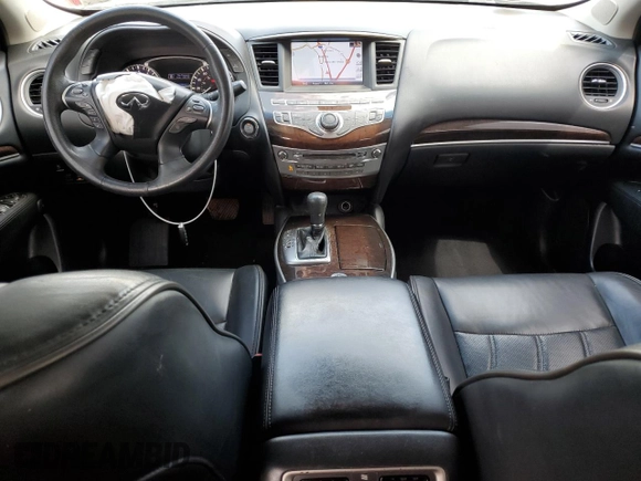 2013 Infiniti JX35 with VIN 5N1AL0MM4DC346349, listed as a Copart auction lot 54494605 with 186,729 mi miles and Salvage Title. Bid and sale history available at DreamBid. Image 8.