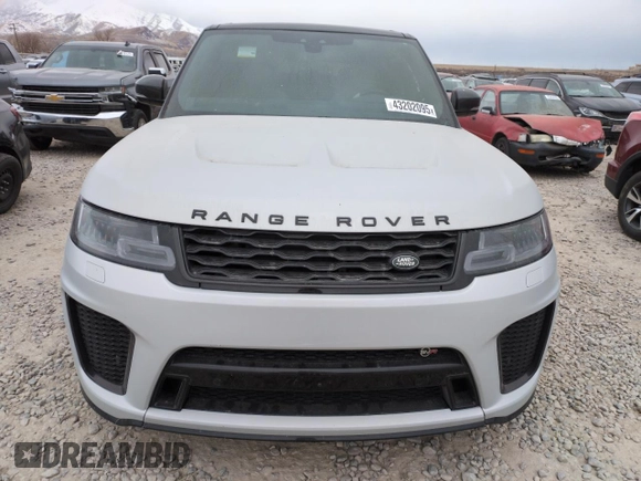 2022 Land Rover Range Rover Sport SVR with VIN SALWZ2RE2NA220101, listed as a Copart auction lot 54006325 with 24,809 mi miles and Salvage title. Bid and sale history available at DreamBid. Image 5.