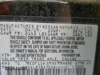 2019 Nissan Sentra S with VIN 3N1AB7AP6KY340946, listed as a Copart auction lot 53233165 with 72,165 mi miles and Salvage Title. Bid and sale history available at carsss.com. Image 13.