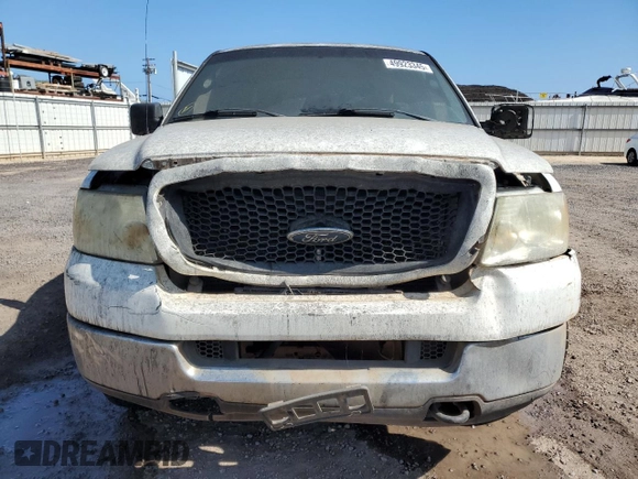 2005 Ford F-150 STX with VIN 1FTRX14W05FB22630, listed as a Copart auction lot 49923345 with Not Provided miles and Non Repairable. Bid and sale history available at carsss.com. Image 5.
