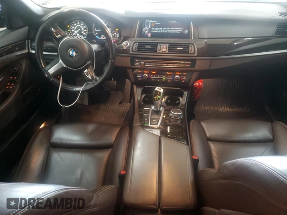 2015 BMW 5 Series 535d xDrive with VIN WBAFV3C55FD686488, listed as a Copart auction lot 56680554 with 109,023 mi miles and Salvage title. Bid and sale history available at DreamBid. Image 8.