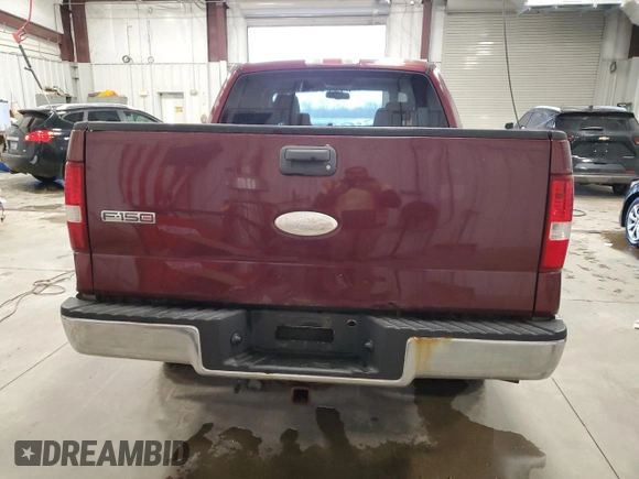 2006 Ford F-150 XLT with VIN 1FTPW14506FA33711, listed as a Copart auction lot 52643615 with 180,461 mi miles and Clean Title. Bid and sale history available at carsss.com. Image 6.
