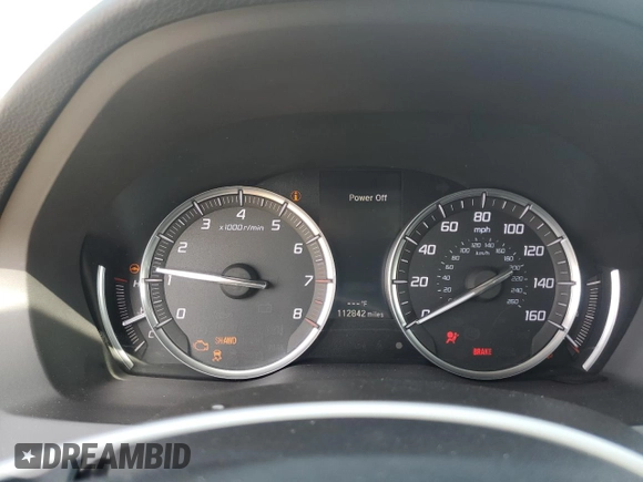 2014 Acura MDX with VIN 5FRYD4H25EB020319, listed as a Copart auction lot 48024655 with 112,842 mi miles and Salvage Title. Bid and sale history available at carsss.com. Image 9.