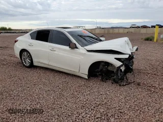 2021 Infiniti Q50 Luxe with VIN JN1EV7BR4MM752782, listed as a Copart auction lot 56160595 with 69,186 mi miles and Salvage title. Bid and sale history available at DreamBid. Image 4.