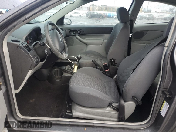 2005 Ford Focus S with VIN 3FAFP31N65R161757, listed as a Copart auction lot 44373605 with 187,145 mi miles and Salvage Title. Bid and sale history available at carsss.com. Image 7.