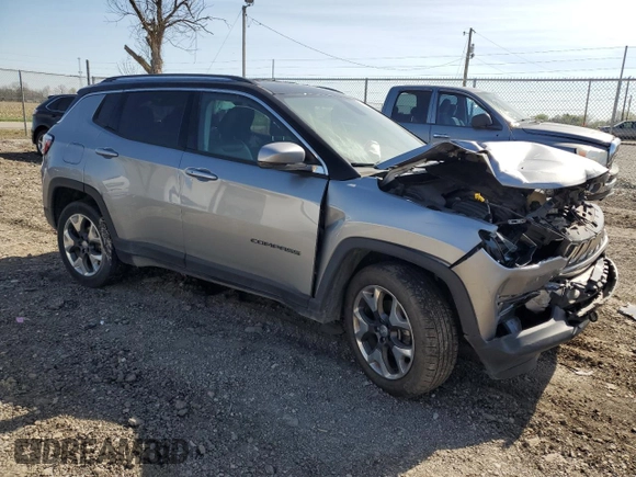 2018 Jeep Compass Limited with VIN 3C4NJDCB4JT372596, listed as a Copart auction lot 53936355 with 102,744 mi miles and Salvage title. Bid and sale history available at DreamBid. Image 4.