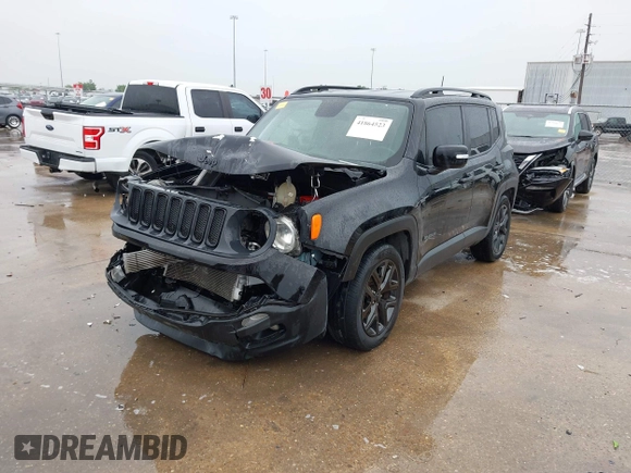 2018 Jeep Renegade Latitude with VIN ZACCJABB2JPJ10216, listed as a IAAI auction lot 41864523 with 72,256 mi miles and . Bid and sale history available at DreamBid. Image 2.