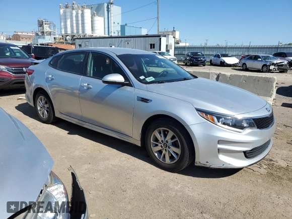 2018 Kia Optima S with VIN 5XXGT4L34JG236752, listed as a Copart auction lot 57867154 with 174,484 mi miles and Non repairable. Bid and sale history available at DreamBid. Image 4.