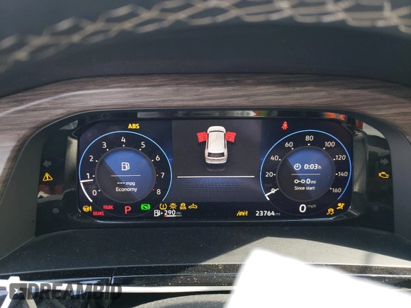 2024 Volkswagen Atlas SEL with VIN 1V2BR2CA4RC528729, listed as a Copart auction lot 45317205 with 23,764 mi miles and Salvage title. Bid and sale history available at DreamBid. Image 9.