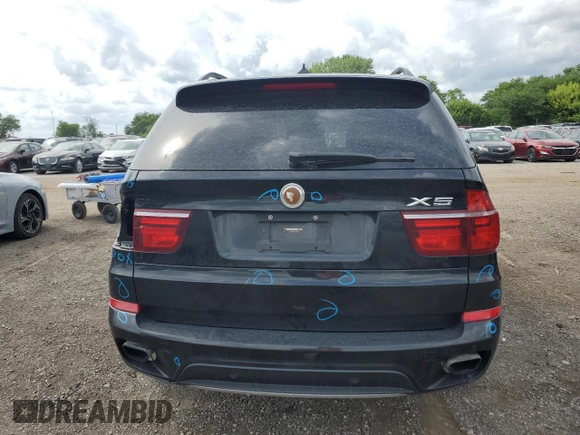 2012 BMW X5 50i with VIN 5UXZV8C51CL424965, listed as a Copart auction lot 64414455 with 121,894 mi miles and Clean title. Bid and sale history available at DreamBid. Image 6.