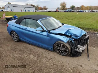 2018 BMW 2 Series 230i xDrive with VIN WBA2K1C59JVD41336, listed as a Copart auction lot 77820634 with 58,570 mi miles and Salvage Title. Bid and sale history available at carsss.com. Image 4.
