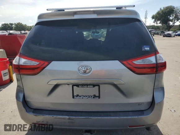 2015 Toyota Sienna LE AAS with VIN 5TDKK3DC9FS560551, listed as a Copart auction lot 64053695 with 180,678 mi miles and Non repairable. Bid and sale history available at DreamBid. Image 6.