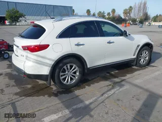 2010 Infiniti FX35 with VIN JN8AS1MW1AM857106, listed as a IAAI auction lot 41607648 with 64,427 mi miles. Bid and sale history available at carsss.com. Image 4.