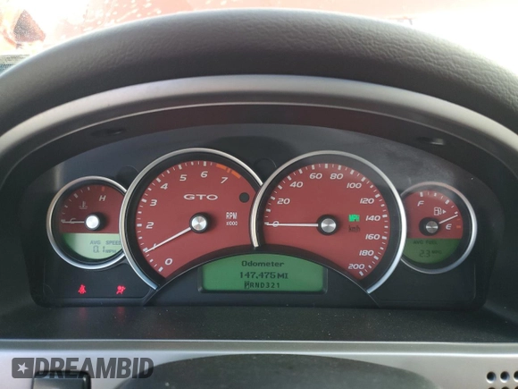 2005 Pontiac GTO with VIN 6G2VX12U85L358287, listed as a Copart auction lot 81937154 with 147,475 mi miles and Salvage Title. Bid and sale history available at carsss.com. Image 9.
