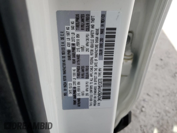 2023 Mazda CX-30 S Carbon Edition z VIN 3MVDMBCM1PM510878, wystawiony jako Copart lot #53580645 z przebiegiem 20 622 mil mil oraz Szkoda całkowita • Salvage title. Historia ofert i sprzedaży dostępna na DreamBid. Obrazek 13.