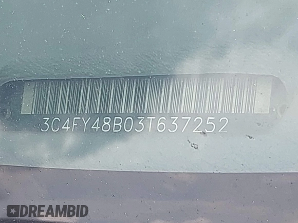2003 Chrysler PT Cruiser with VIN 3C4FY48B03T637252, listed as a IAAI auction lot 42471993 with 239,561 mi miles and . Bid and sale history available at DreamBid. Image 9.