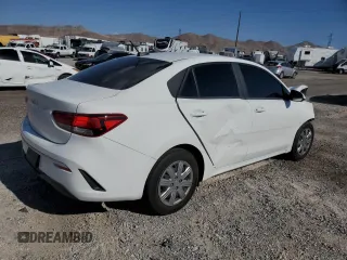 2022 Kia Rio LX with VIN 3KPA24AD5NE463323, listed as a Copart auction lot 52360084 with 17,581 mi miles and Salvage Title. Bid and sale history available at carsss.com. Image 3.