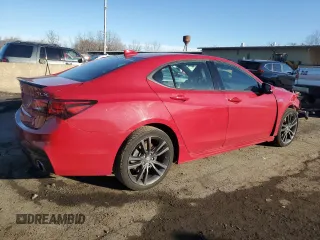 2019 Acura TLX w/A-Spec Pkg with VIN 19UUB2F65KA005230, listed as a Copart auction lot 48872145 with 61,992 mi miles and Salvage Title. Bid and sale history available at carsss.com. Image 3.