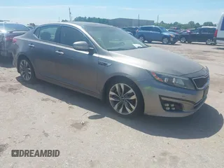 2014 Kia Optima SXL Turbo with VIN 5XXGR4A66EG299014, listed as a IAAI auction lot 42359381 with 150,027 mi miles and . Bid and sale history available at DreamBid. Image 1.