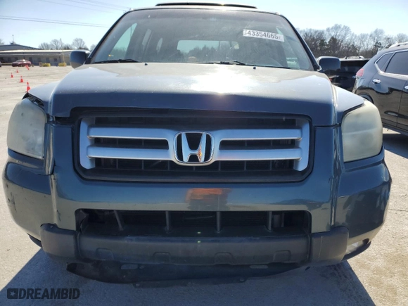 2006 Honda Pilot EX-L with RES with VIN 2HKYF18636H501931, listed as a Copart auction lot 43354665 with 255,772 mi miles and Clean Title. Bid and sale history available at carsss.com. Image 5.