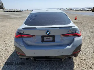 2024 BMW i4 M50 with VIN WBY33AW00RFR75589, listed as a Copart auction lot 54159955 with 8,113 mi miles and Salvage Title. Bid and sale history available at carsss.com. Image 6.