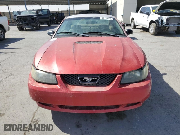 2002 Ford Mustang Standard with VIN 1FAFP404X2F127036, listed as a Copart auction lot 47139415 with 0 mi miles and Clean Title. Bid and sale history available at carsss.com. Image 5.