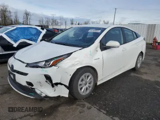 2021 Toyota Prius L Eco z VIN JTDKAMFUXM3149611, wystawiony jako Copart lot #44269505 z przebiegiem 81 437 mil mil oraz Szkoda całkowita • Salvage title. Historia ofert i sprzedaży dostępna na DreamBid. Obrazek 1.