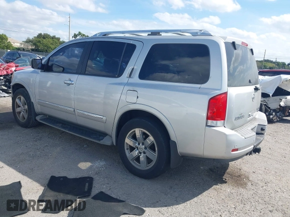 2011 Nissan Armada SV with VIN 5N1BA0ND2BN610453, listed as a IAAI auction lot 41647008 with 163,236 mi miles and . Bid and sale history available at DreamBid. Image 3.