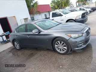 2014 Infiniti Q50 Sport with VIN JN1BV7AR5EM700230, listed as a IAAI auction lot 42445133 with 195,055 mi miles and . Bid and sale history available at DreamBid. Image 13.