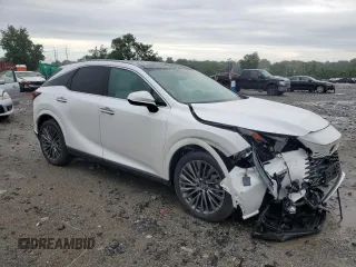 2025 Lexus RX 350h with VIN 2T2BBMCA6SC076955, listed as a Copart auction lot 63269815 with Not provided miles and Salvage title. Bid and sale history available at DreamBid. Image 4.