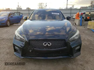 2017 Infiniti Q50 Red Sport 400 with VIN JN1FV7AR5HM870383, listed as a Copart auction lot 80452434 with 63,315 mi miles and Salvage Title. Bid and sale history available at carsss.com. Image 5.