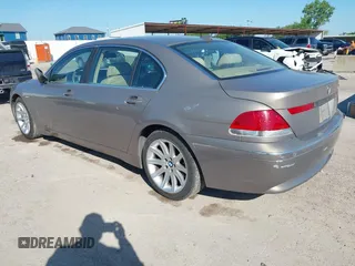 2003 BMW 7 Series 745Li with VIN WBAGN63493DR14954, listed as a IAAI auction lot 42219740 with 98,342 mi miles and . Bid and sale history available at carsss.com. Image 3.