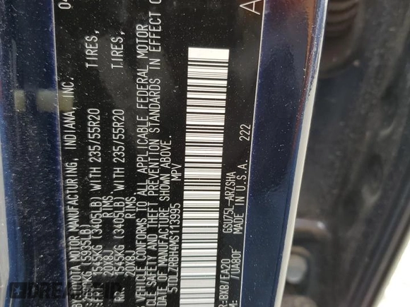 2021 Toyota Highlander XSE z VIN 5TDLZRBH4MS113995, wystawiony jako Copart lot #53573835 z przebiegiem Nie podano mil oraz Szkoda całkowita • Salvage title. Historia ofert i sprzedaży dostępna na DreamBid. Obrazek 14.