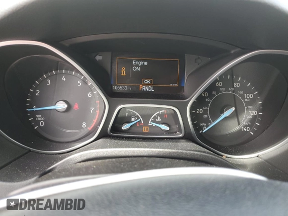 2015 Ford Focus SE with VIN 1FADP3F27FL381074, listed as a Copart auction lot 51945355 with 105,533 mi miles and Salvage Title. Bid and sale history available at carsss.com. Image 9.