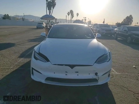 2022 Tesla Model S Plaid with VIN 5YJSA1E66NF467523, listed as a Copart auction lot 49731225 with Not Provided miles and Salvage Title. Bid and sale history available at DreamBid. Image 10.