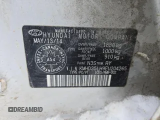 2014 Hyundai Elantra with VIN KMHD35LH9EU204265, listed as a Copart auction lot 45653695 with 119,139 mi miles and Salvage Title. Bid and sale history available at DreamBid. Image 12.