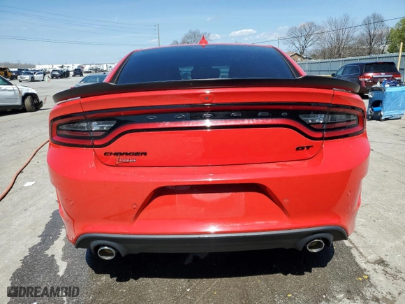 2021 Dodge Charger GT with VIN 2C3CDXHGXMH613146, listed as a Copart auction lot 49817615 with 33,383 mi miles and Salvage Title. Bid and sale history available at carsss.com. Image 6.