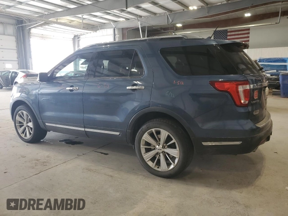 2018 Ford Explorer Limited with VIN 1FM5K8F83JGC77841, listed as a Copart auction lot 51765965 with 145,624 mi miles and Salvage Title. Bid and sale history available at carsss.com. Image 2.