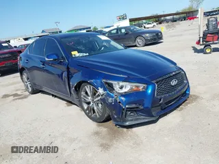 2019 Infiniti Q50 Luxe z VIN JN1EV7AP4KM540624, wystawiony jako IAAI lot #42008865 z przebiegiem 109 560 mil mil oraz . Historia ofert i sprzedaży dostępna na DreamBid. Obrazek 1.