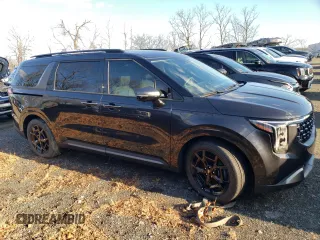 2025 Kia Carnival SX with VIN KNDNE5K39S6459121, listed as a Copart auction lot 85050024 with 0 mi miles and Salvage Title. Bid and sale history available at carsss.com. Image 4.
